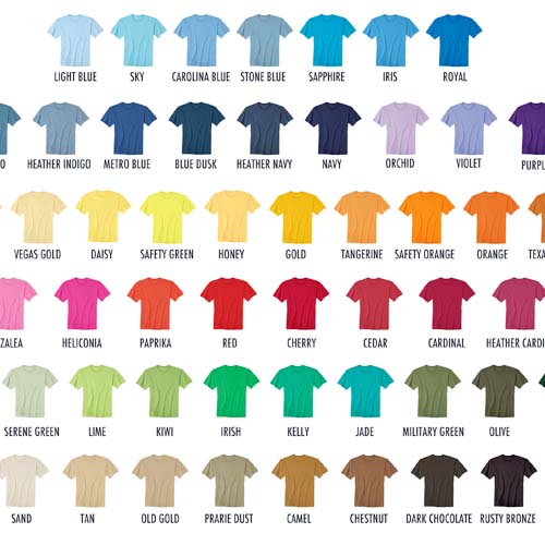 T-shirt couleur